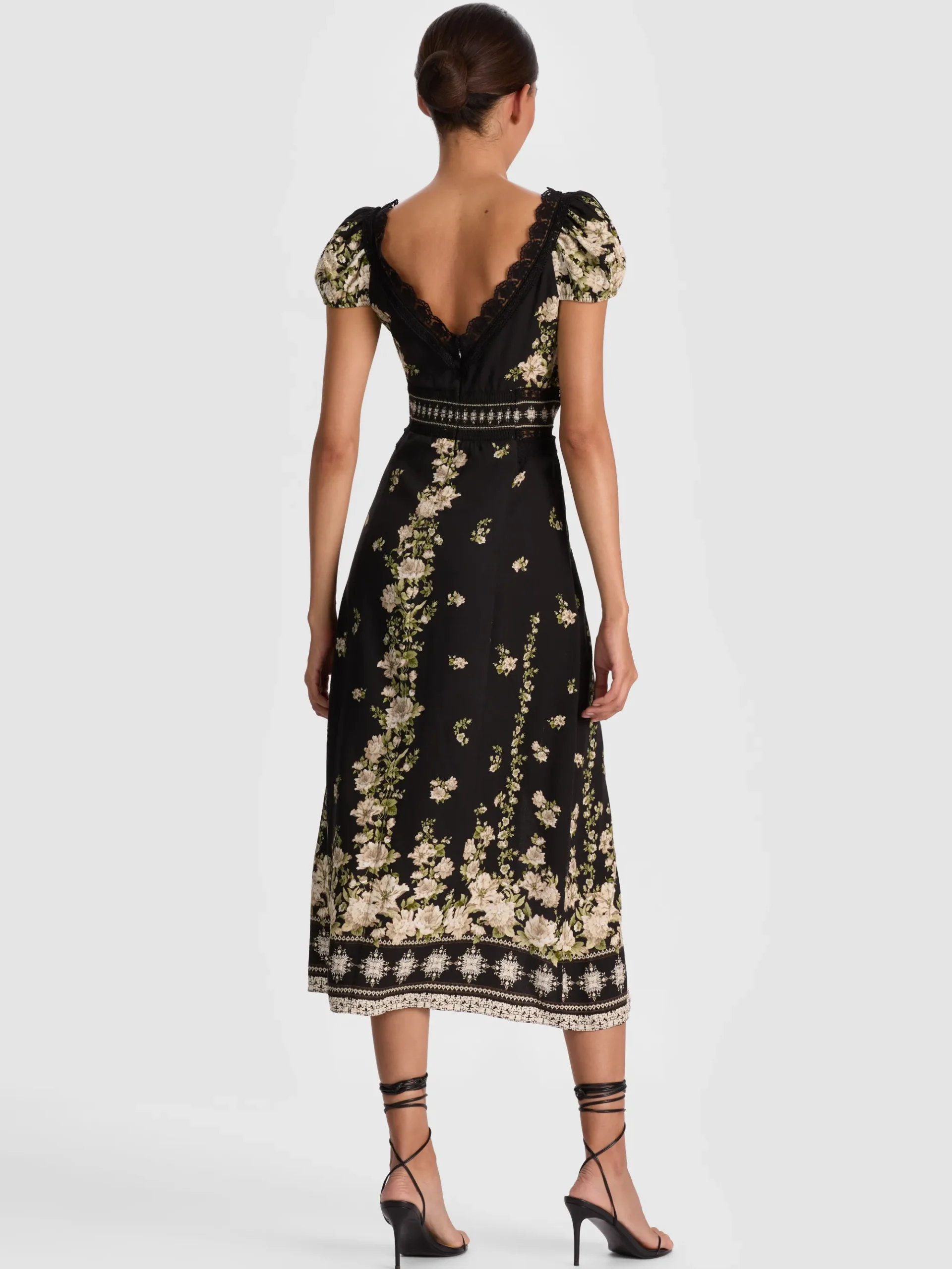 Alice and Olivia ROSE MIDI DRESS