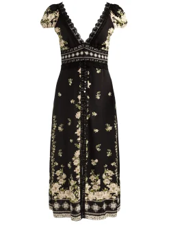 Alice and Olivia ROSE MIDI DRESS