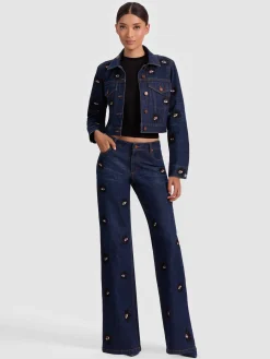 Alice and Olivia ROXIE EMBELLISHED JEAN
