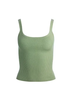 Alice and Olivia SHANA RIBBED TANK