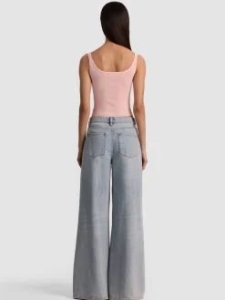 Alice and Olivia SHANA RIBBED TANK