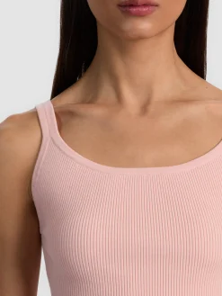 Alice and Olivia SHANA RIBBED TANK