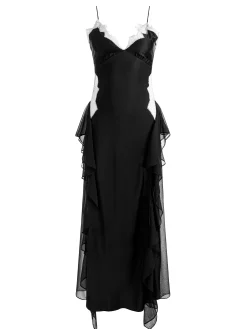 Alice and Olivia SHELBA RUFFLED GOWN