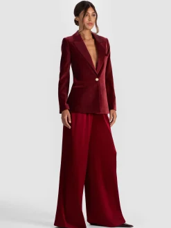 Alice and Olivia SILAS VELVET BLAZER