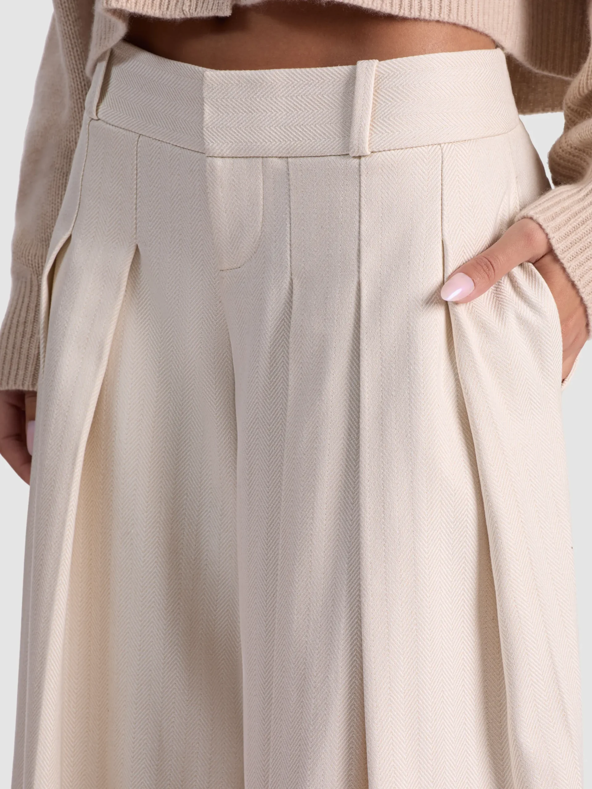 Alice and Olivia SIMON PLEATED TROUSER