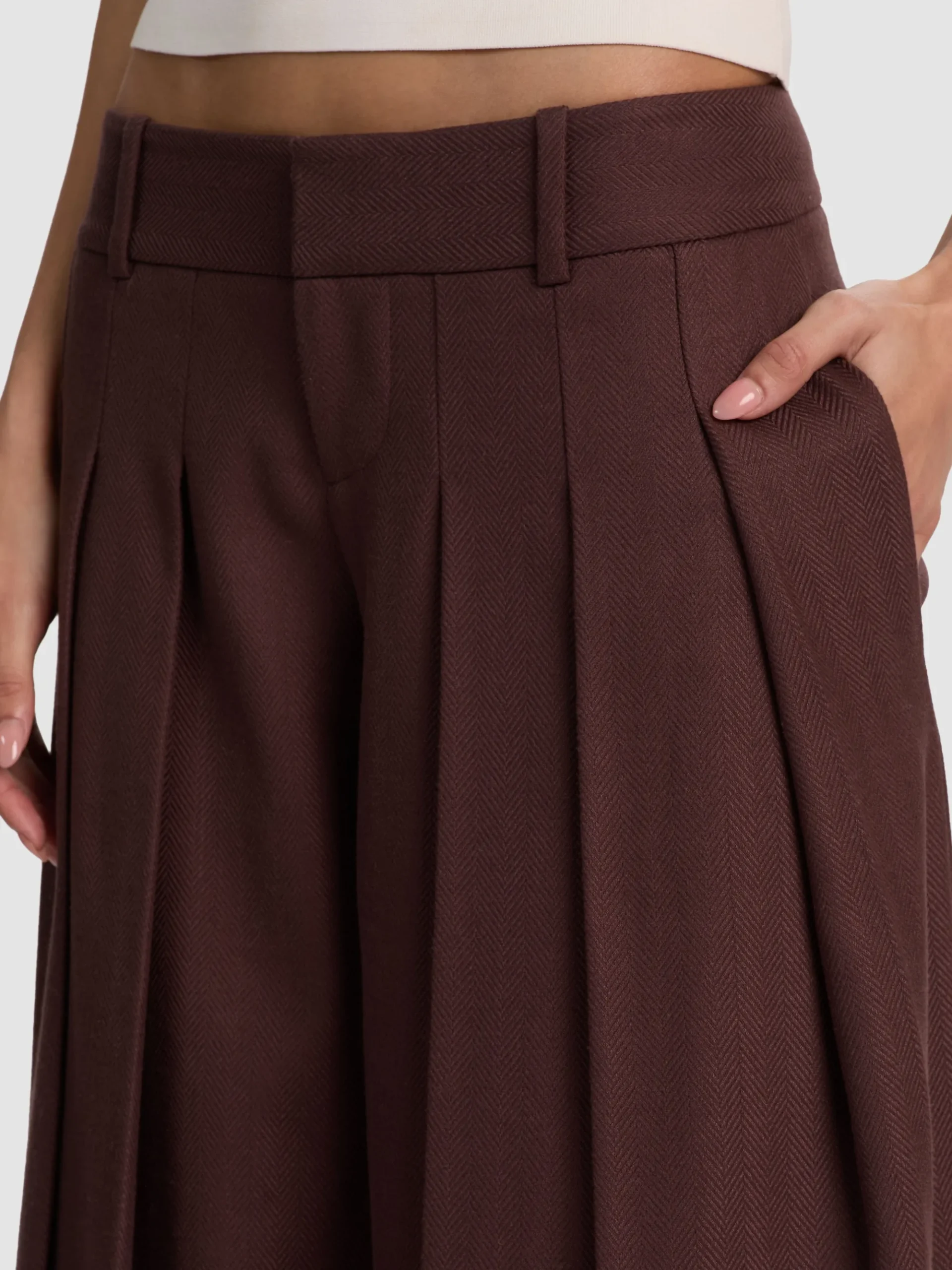 Alice and Olivia SIMON PLEATED TROUSER