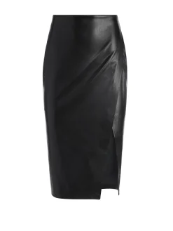 Alice and Olivia SIOBHAN VEGAN MIDI SKIRT
