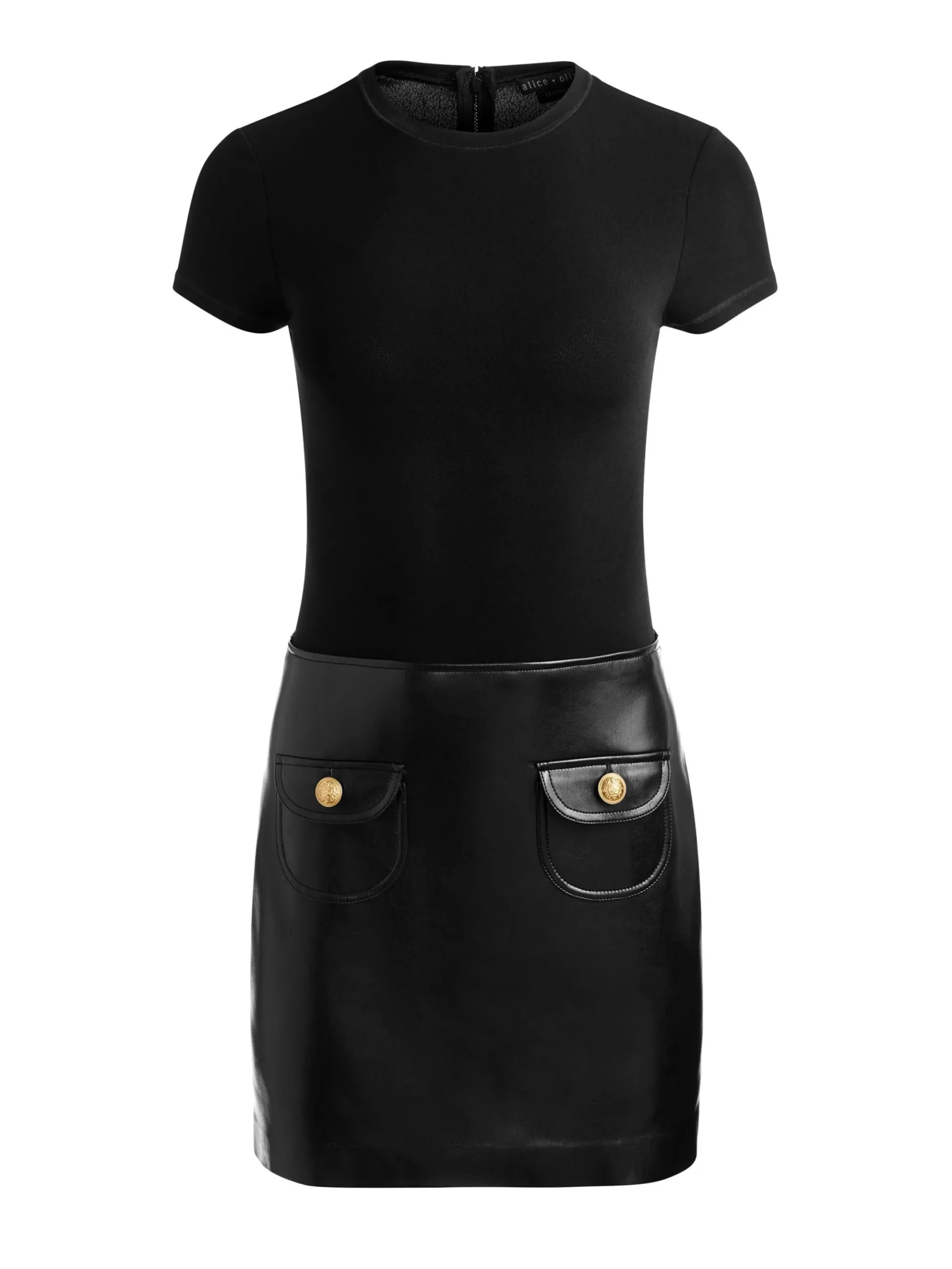 Alice and Olivia SYDNEY VEGAN MINI DRESS