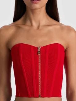 Alice and Olivia TASHA ZIP FRONT CORSET