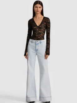 Alice and Olivia TEAGAN LACE BODYSUIT