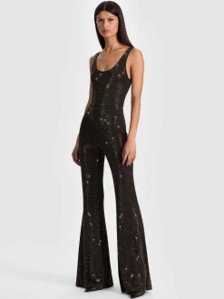 Alice and Olivia TERESA EMBELLISHED JUMPSUIT