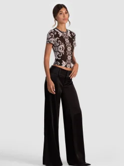 Alice and Olivia TESS MESH TEE