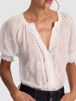 Alice and Olivia THALIA BUTTON DOWN BLOUSE