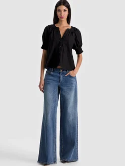 Alice and Olivia THALIA BUTTON DOWN BLOUSE