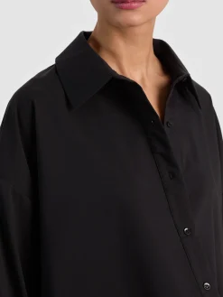 Alice and Olivia TOBIE CINCHED BUTTON DOWN