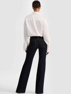 Alice and Olivia TOBIE CINCHED BUTTON DOWN