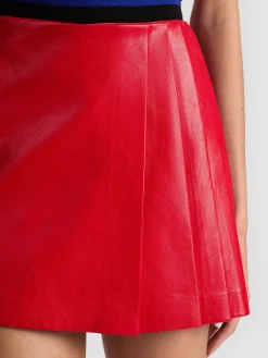 Alice and Olivia TONI VEGAN MINI SKIRT