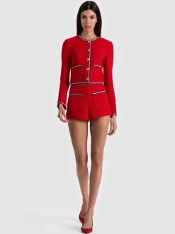 Alice and Olivia TROY TWEED SHORT