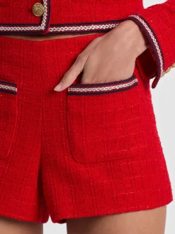 Alice and Olivia TROY TWEED SHORT