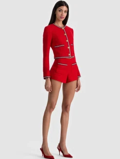 Alice and Olivia TROY TWEED SHORT