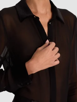 Alice and Olivia WILLA COMBO BLOUSE