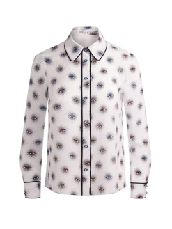 Alice and Olivia WILLA SILK BLOUSE