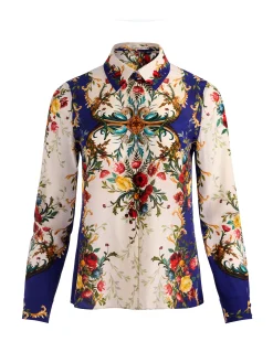 Alice and Olivia WILLA SILK BLOUSE