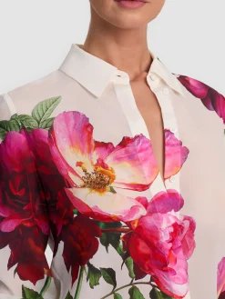 Alice and Olivia WILLA SILK BLOUSE