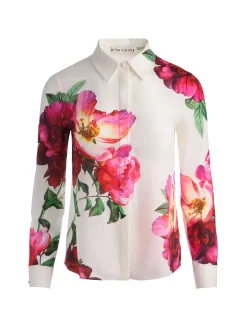 Alice and Olivia WILLA SILK BLOUSE