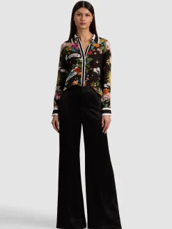 Alice and Olivia WILLA SILK BLOUSE