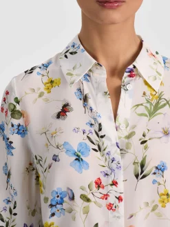 Alice and Olivia WILLA SILK BLOUSE