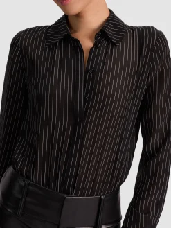 Alice and Olivia WILLA SILK BODYSUIT