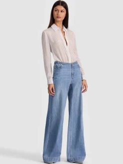 Alice and Olivia WILLA SILK BODYSUIT