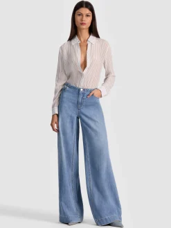 Alice and Olivia WILLA SILK BODYSUIT