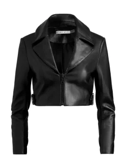 Alice and Olivia YARDLEY LEATHER JACKET