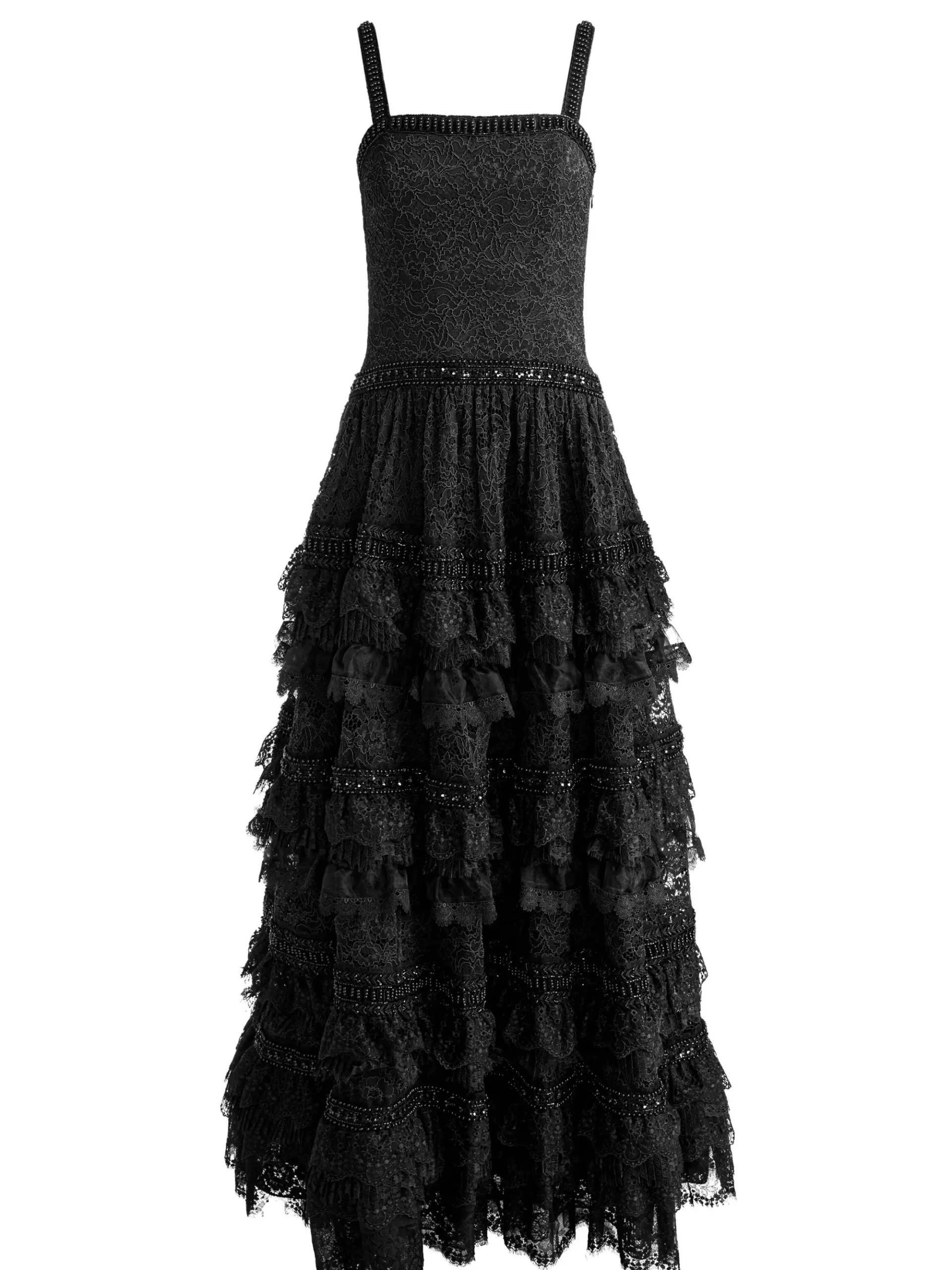 Alice and Olivia ZENA LACE MAXI DRESS